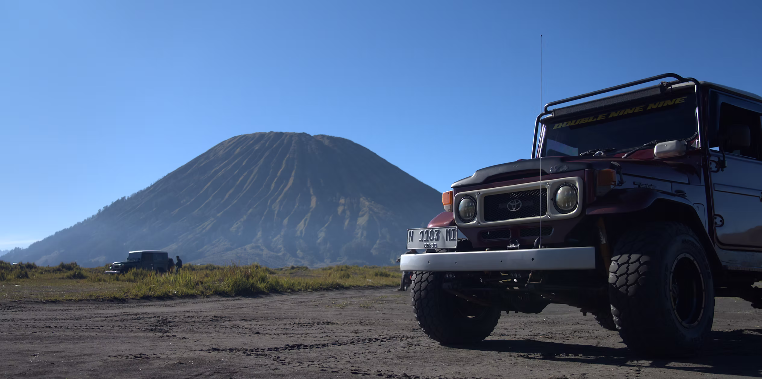 Volcanic landscape photographed during a journey in Indonesia